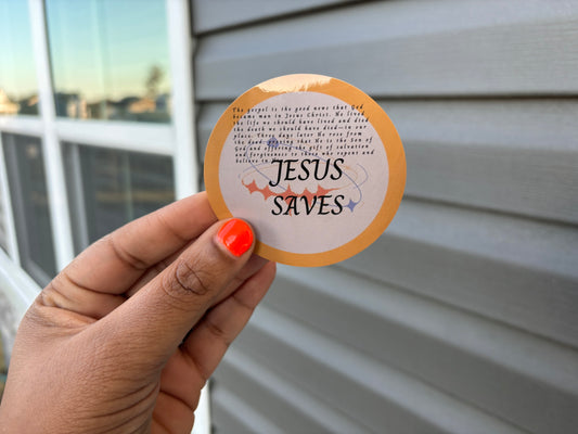 Jesus Saves Sticker