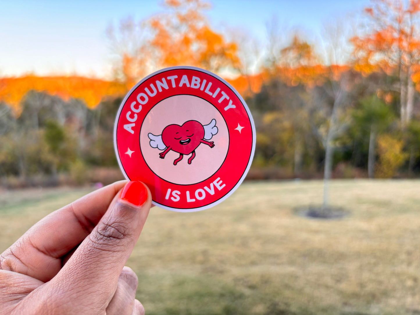 Accountability is Love Sticker